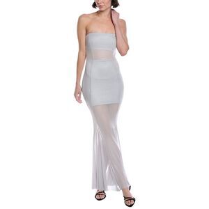 Marion Womens  Tube Bodycon Mermaid Maxi Dress, Black